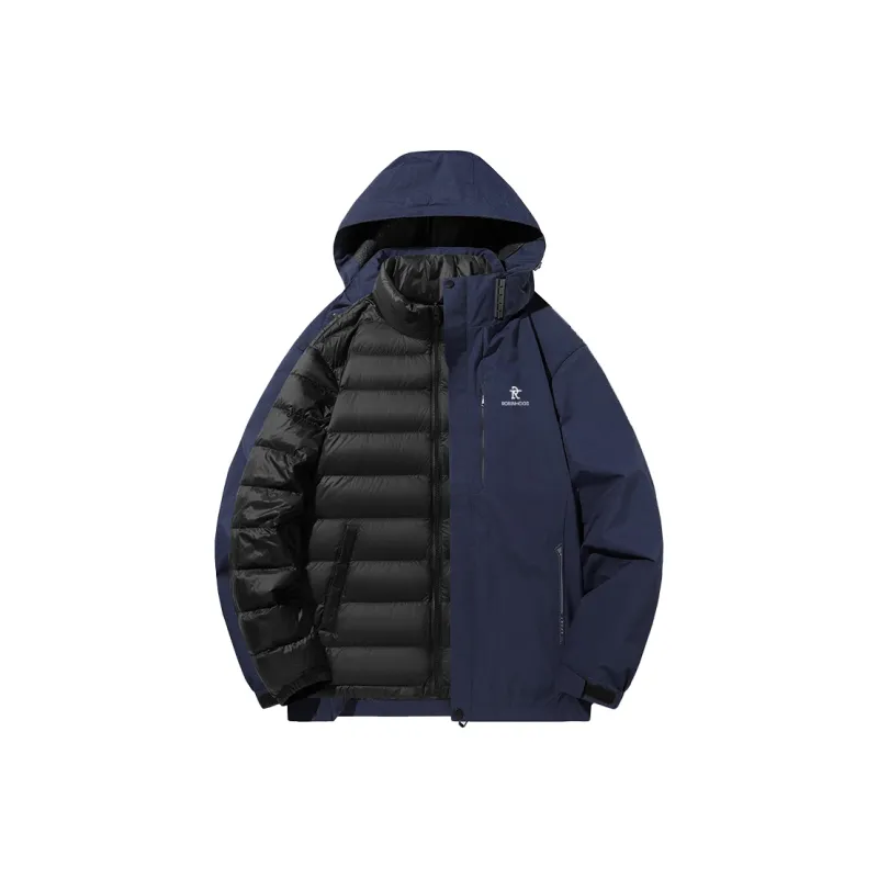 ROBINHOOD Water Resistant Windproof Breathable Warm Water Repellent Cold Resistant Rainproof Windbreaker Jacket Unisex-4