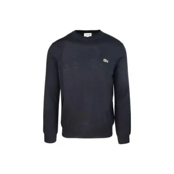 LACOSTE Logo Embroidered Crewneck Knitted Jumper