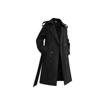 GROGNAK Trench Coat Unisex Pea Green