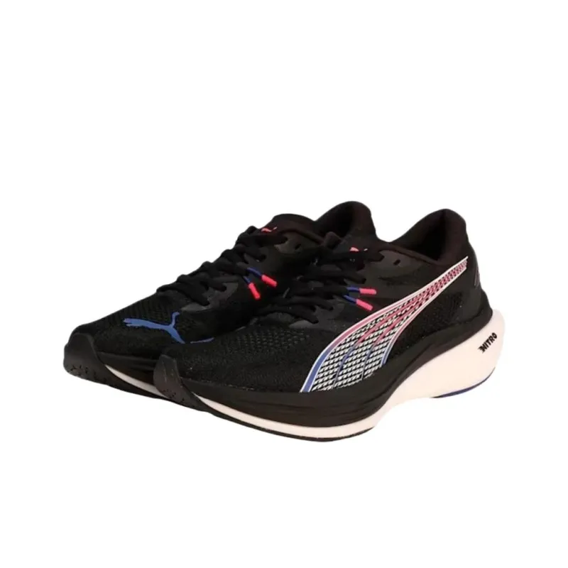 PUMA Slip Resistant And Breathable Low Top Running Shoes Men's Black-2
