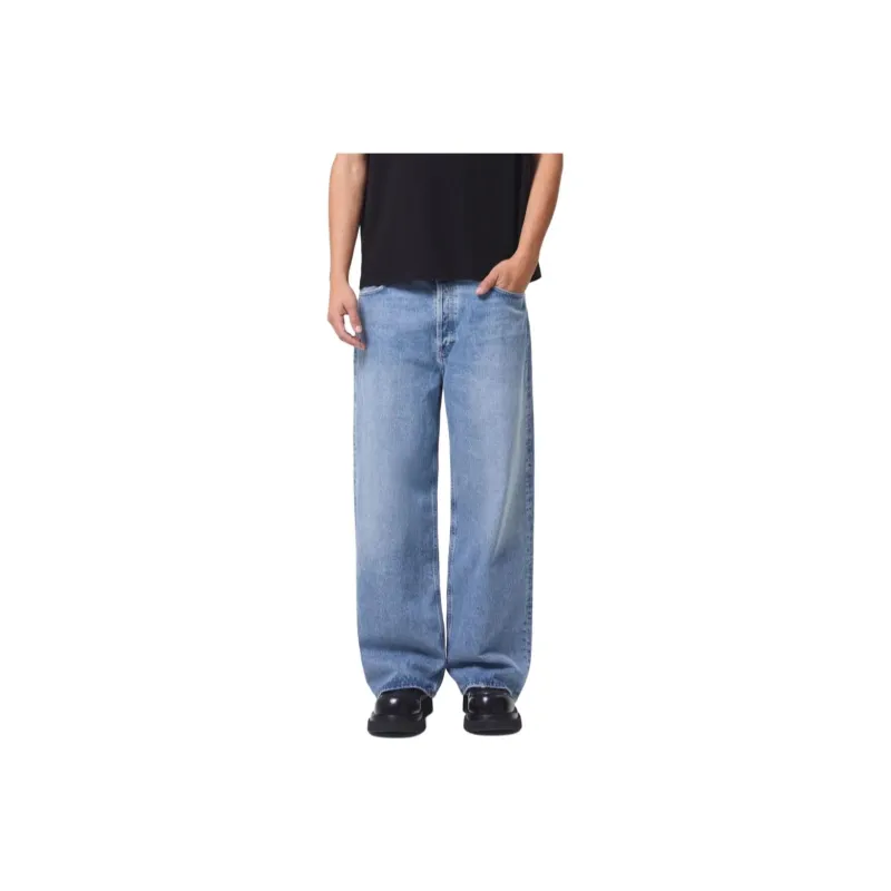 AGOLDE Mid Rise Straight Hem Jeans-0