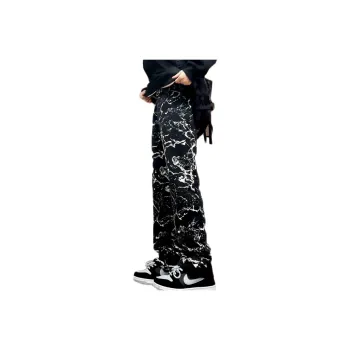 UPXIW Jeans Unisex Black