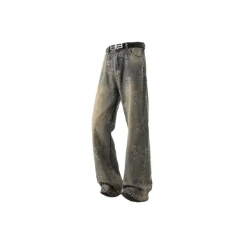 SUNSETMONENT Jeans Unisex Yellow Mud