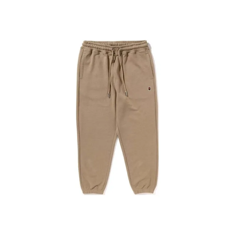 A BATHING APE Logo patch Cotton Blend Track Pants-6