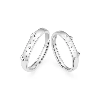 FUNILUOFU 999 Fine Silver Rings Unisex