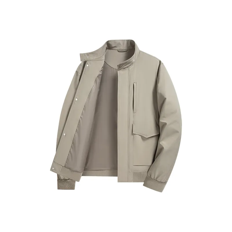 Yalu 1972 Stand Collar Casual Coat Business Versatile Top Minimalist Style Premium Feel Men's-2