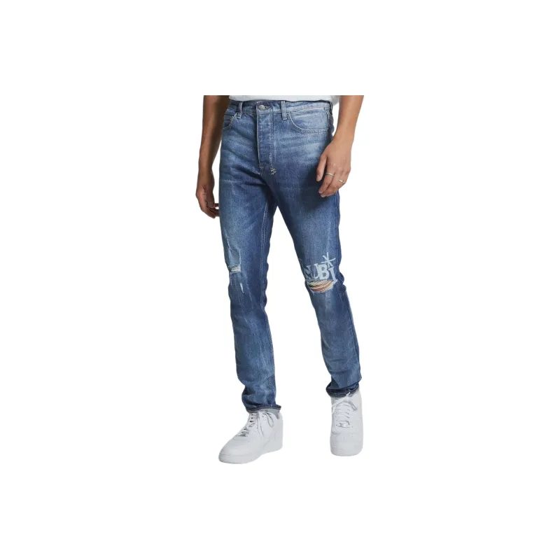 Ksubi Jeans Men's Indigo Stone Washes Blue-0
