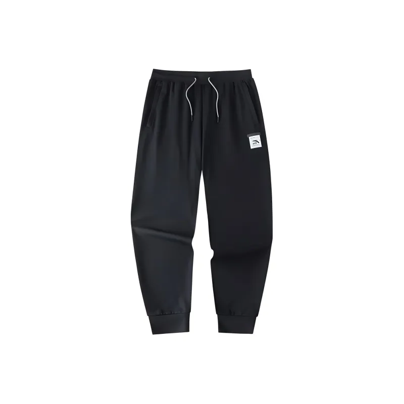 Anta Variety Training Collection Knitted Sweatpants Men's Basic Black-0