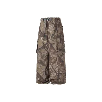 BUTTBILL Cargo Pants Unisex Branch Camouflage