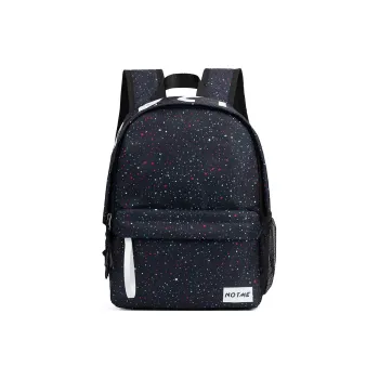 LOVERPUSS Fabric Backpack Unisex Baby's Breath Black