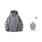 Gray Puffer Jacket with Free Liner