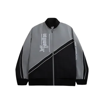JEFF HAMILTON Baseball Jacket Unisex Dark Gray
