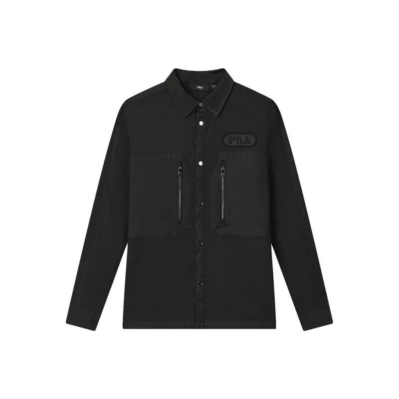 FILA Milano Series Jackets Unisex Black-0