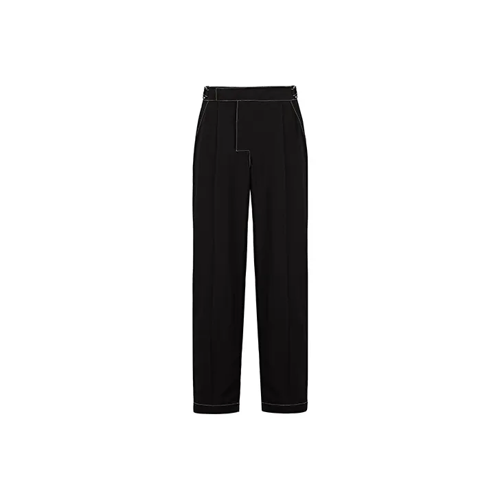 Organic Emotion Straight Casual Pants Unisex Black-0