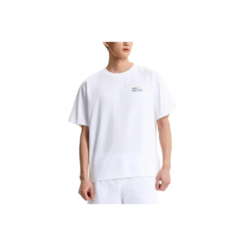 New Balance SEMI OVER FITUNI FROZEN T Shirt Unisex 10 White