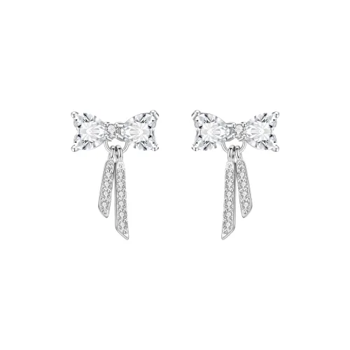NUSQ Sterling Silver With Zircon Earrings Women's