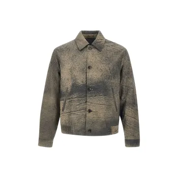 CLOSED Leather Jacket Men's Umber