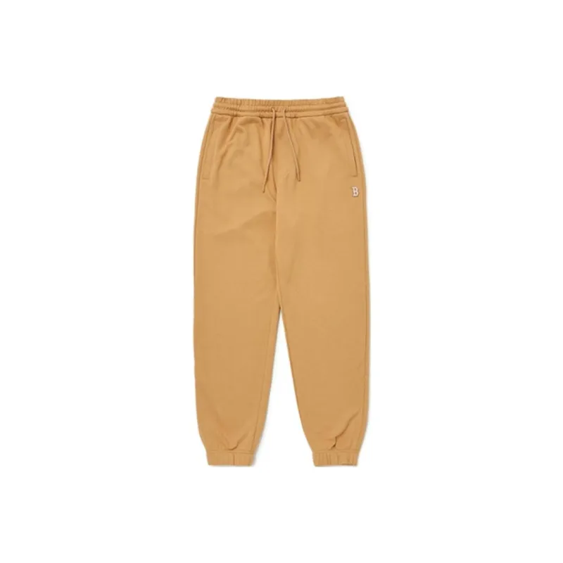 MLB Knitted Sports Pants Unisex Beige Yellow-0