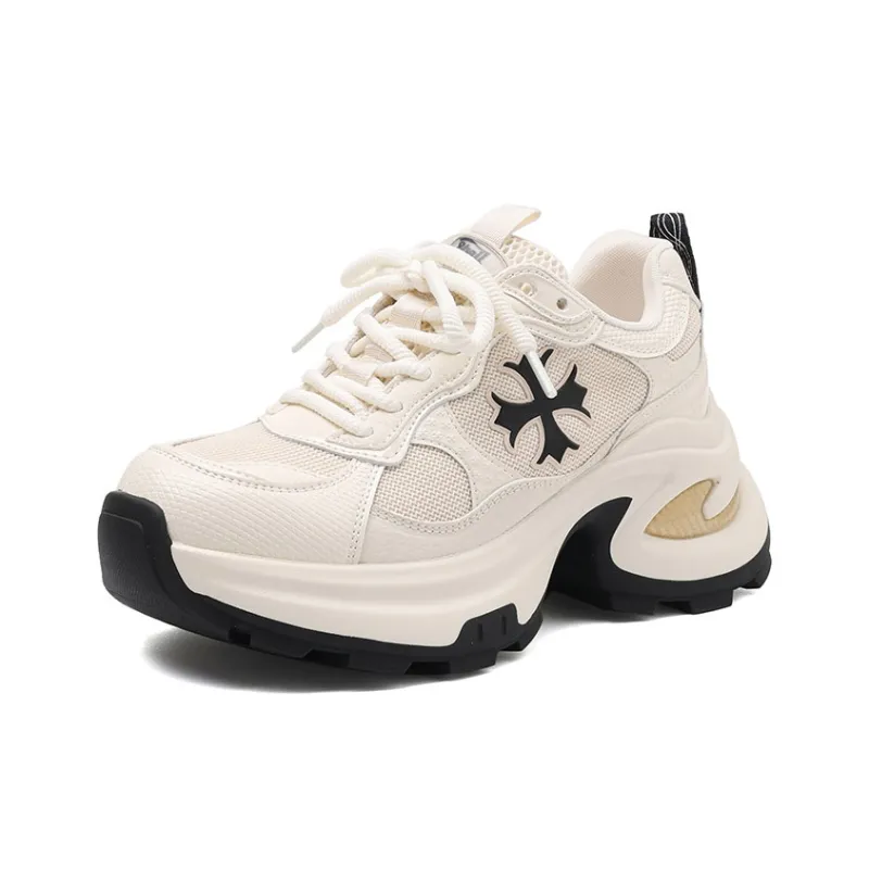 MOMGOG Breathable Height Increase Low Top Chunky Sneakers Women's-1