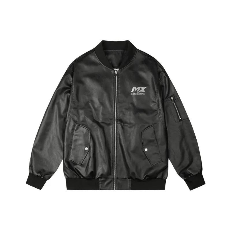 Mimx Homme Leather Jacket Unisex-0
