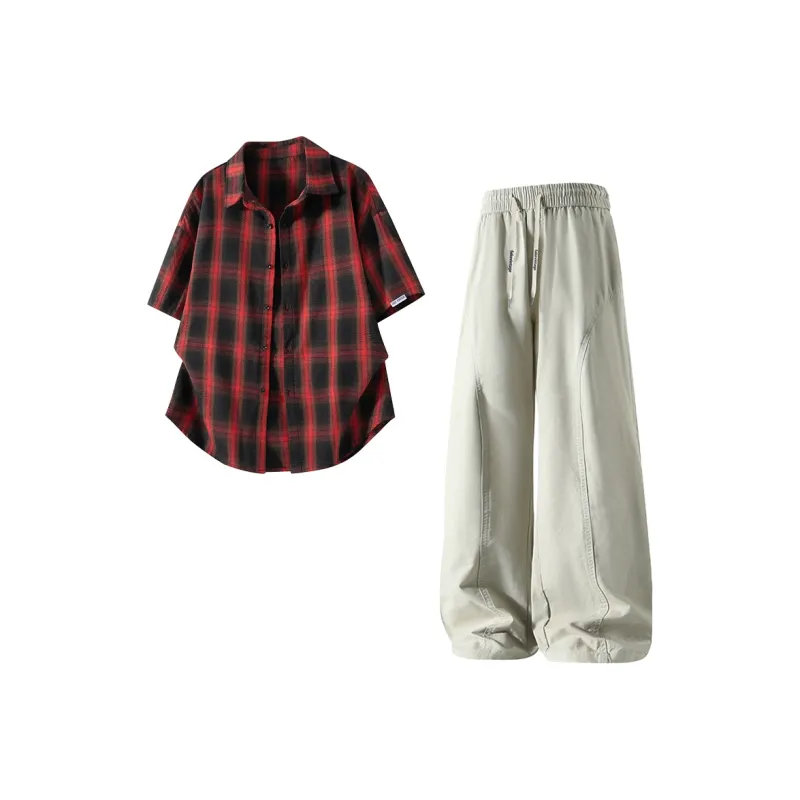 FAKE VINTAGE Shirt Matching Set Unisex-17