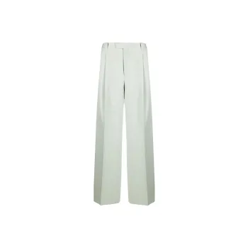 Lanvin Pleat Detailed Wide Leg Trousers