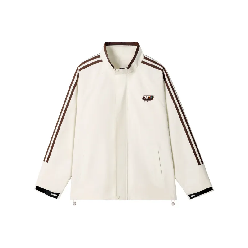 Qnxeey Jackets Coats Unisex Beige-2