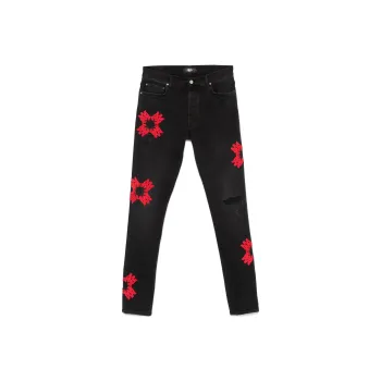 AMIRI Ma Quad Applique Skinny Jeans