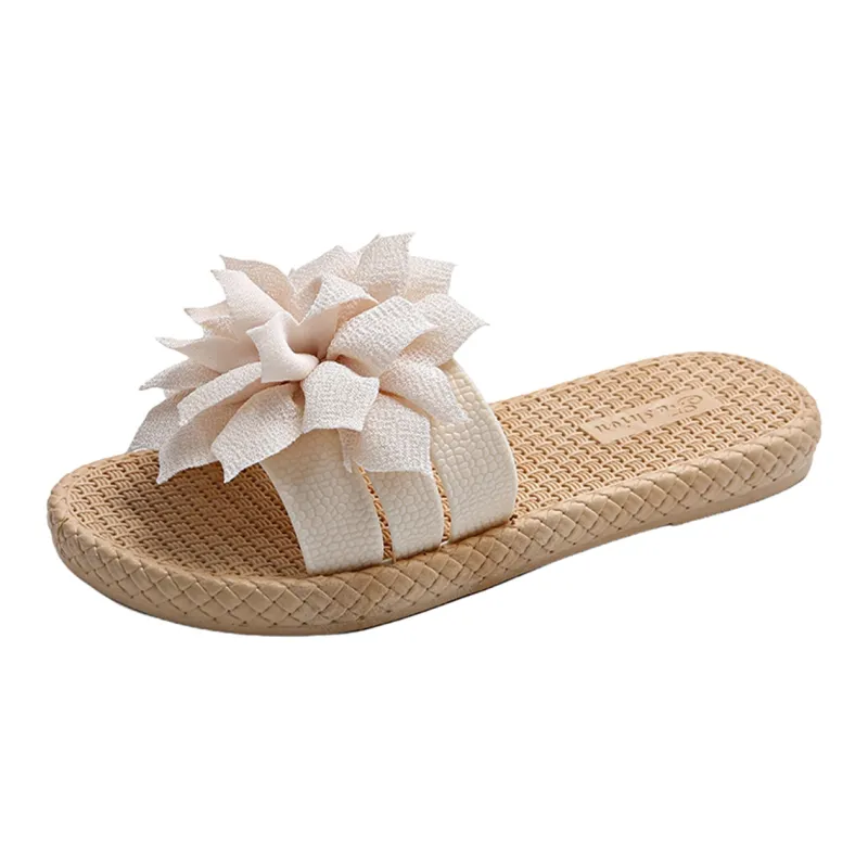 Ailise Sandal Slippers Black/White-4
