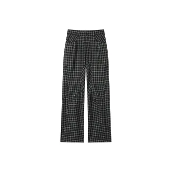 Crying Center Casual Pants Unisex Gray Plaid
