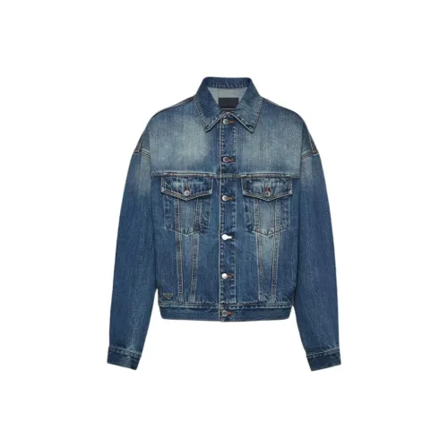 PRADA Trucker Button-Up Denim Jacket