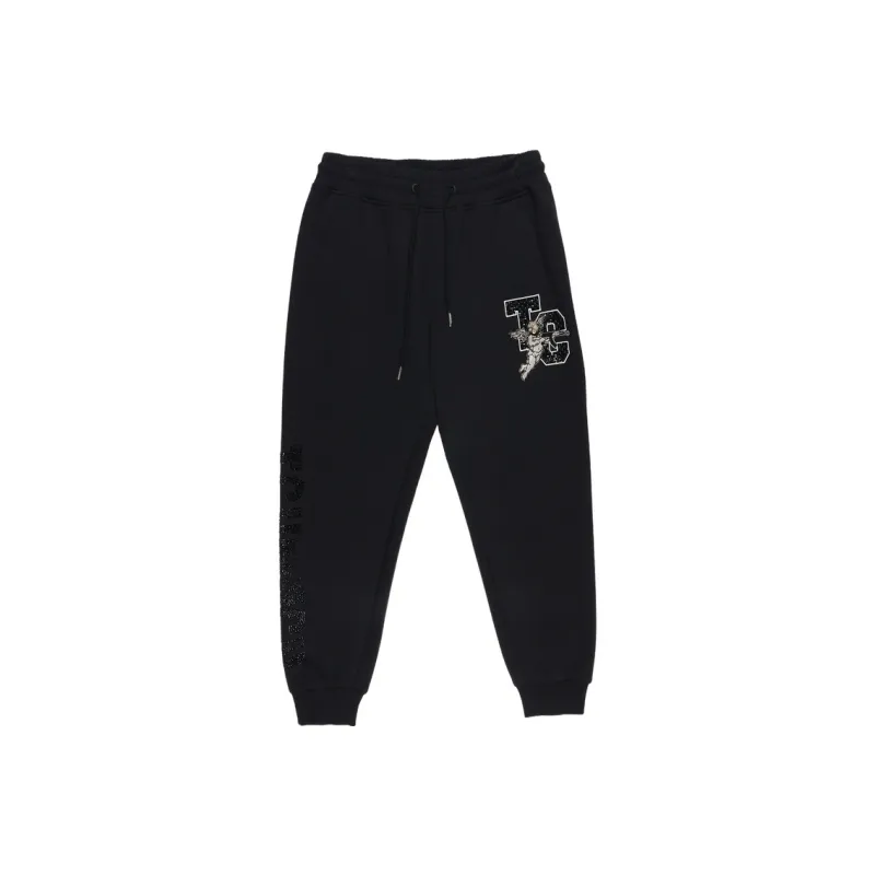 TCH Casual Pants Unisex Black Base With Silver Logo-0