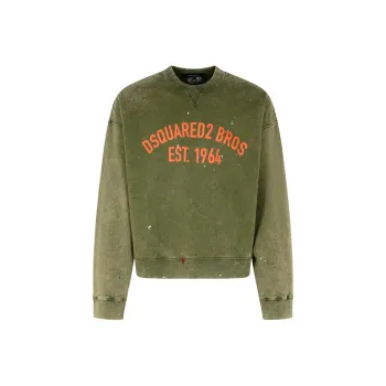 DSQUARED 2 Marble Dyed Vanish Spot Cypro Fit Sweatshirt