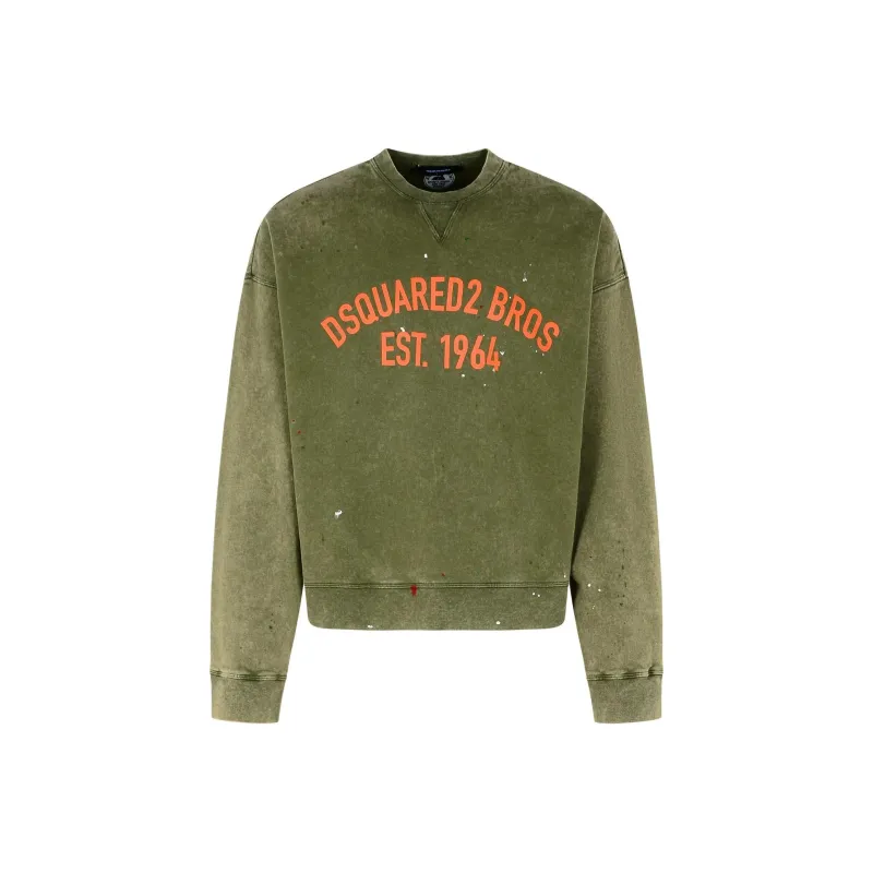 DSQUARED 2 Marble Dyed Vanish Spot Cypro Fit Sweatshirt-0