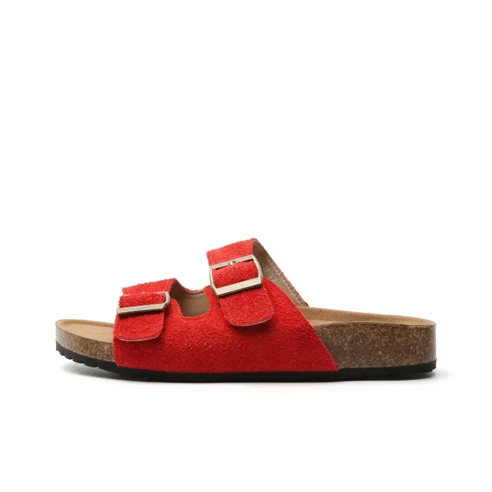 STELLA WEISZ Cork Sole Slip Resistant Abrasion Resistant Slide Slippers Women's-8