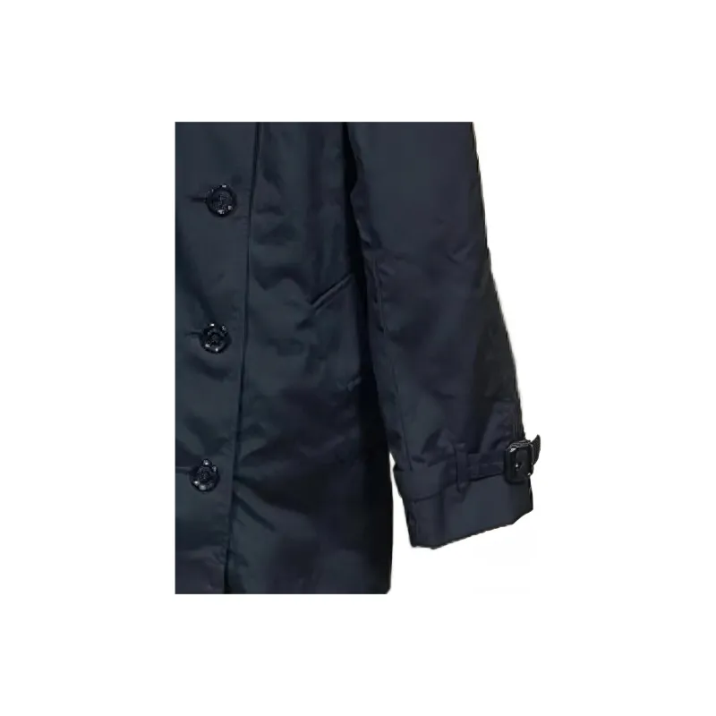 Burberry Trench Coat Men's Navy Blue-4