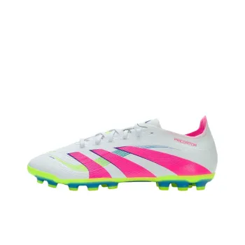 Adidas PREDATOR LEAGUE Artificial Ground Anti Slip Wear Resistant Soccer Shoes Unisex White Pink