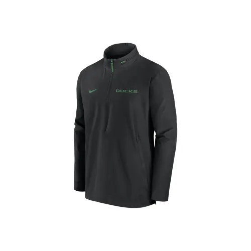 Nike Oregon Ducks Sideline Coach Men's Nike College 1/2 Zip Hooded Jacket