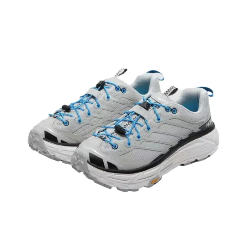 HOKA ONE ONE Mafate Three 2 Anti Slip Wear Resistant Low Top Trail Running Shoes Unisex Gray-2