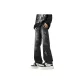 Stone-Washed Black Fleece-Lined
