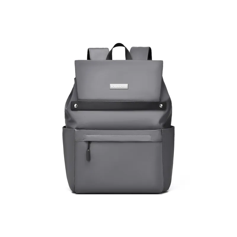 ROBINHOOD Water Repellent Fabric Backpack Men's Black/Gray/Blue-6
