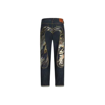 EVISU Daicock brocade Jeans