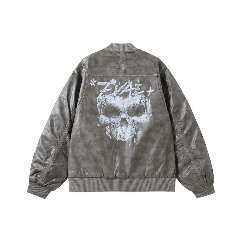 *EVAE+MOB Leather Jacket Unisex-4