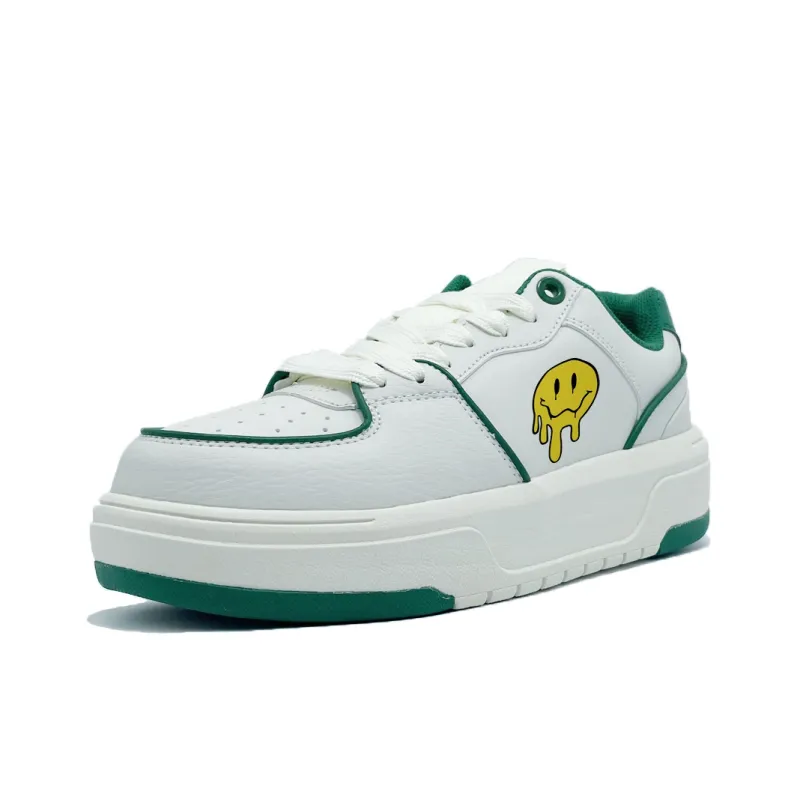PAIN OR PLEASURE Skateboard Shoes Unisex White Green-2