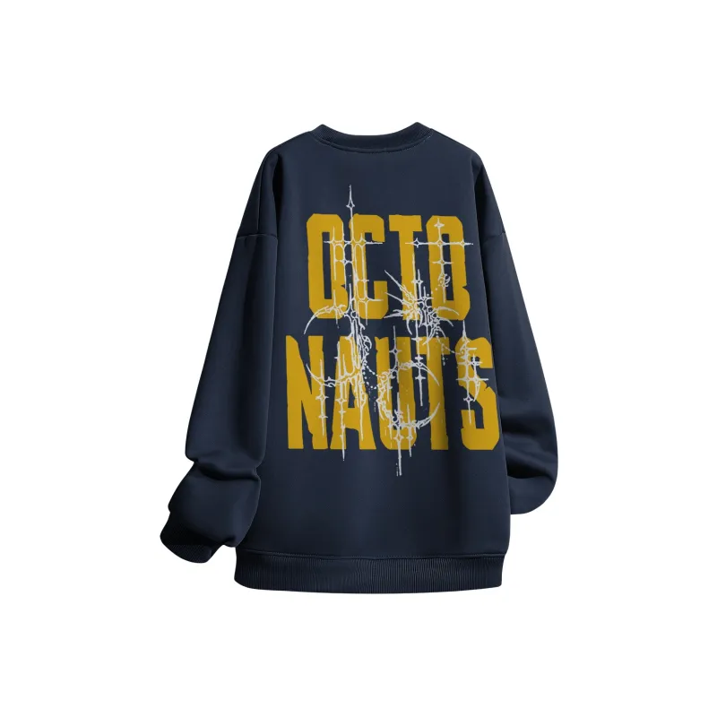 Small Columns Under The Sea Sweatshirt Unisex White-3
