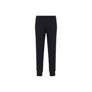 EMPORIO ARMANI Double jersey Joggers With Logo Tape