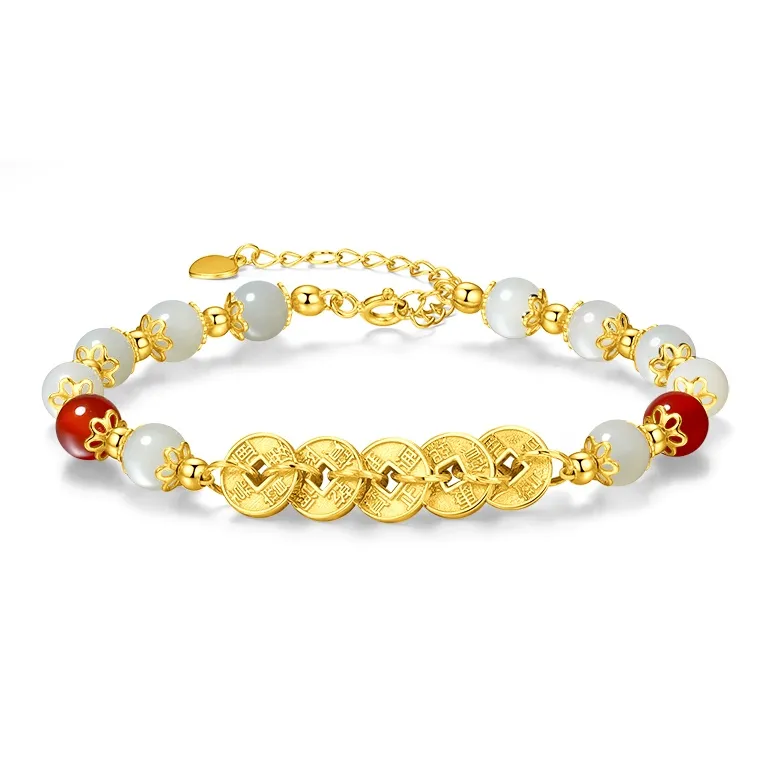 Hurry That Year Bracelets Pale Greenish White Jade Women's-0