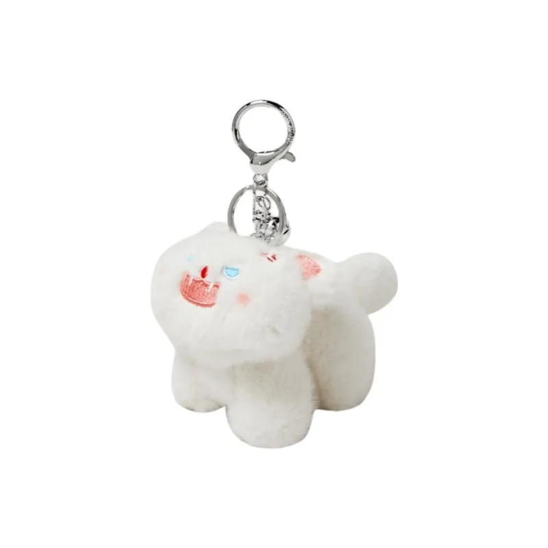 Narandu Plush Bag Accessory Unisex Black Fluffy Shocked Cat/White Fluffy Shocked Cat-4