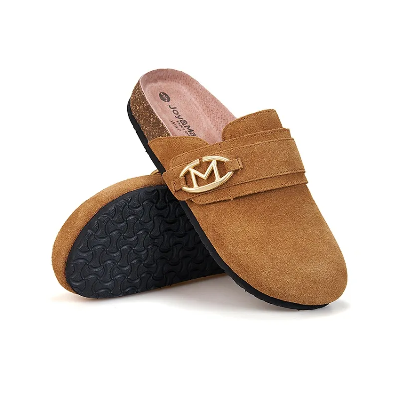 Joy&Mario Slip Resistant Closed Toe Slippers Women's-11