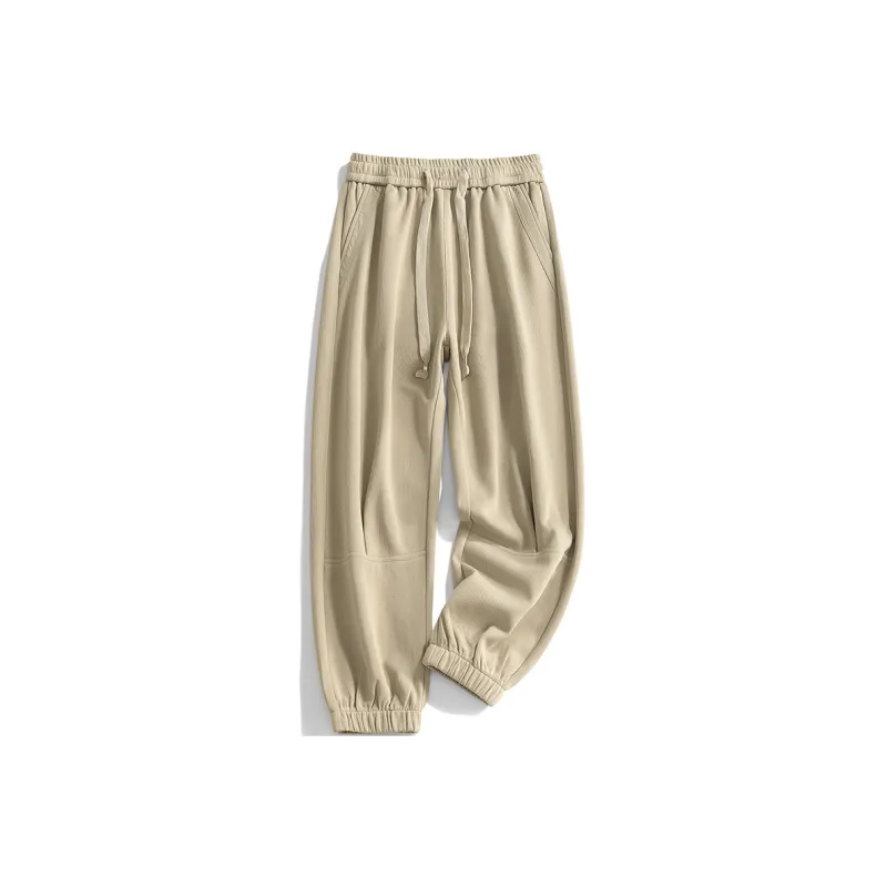 HCHUICHENG Casual Pants Unisex Caramel-14